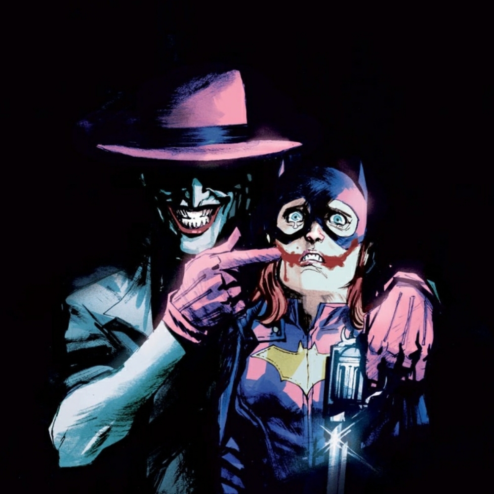 The Killing Joke Joker and Batgirl painting